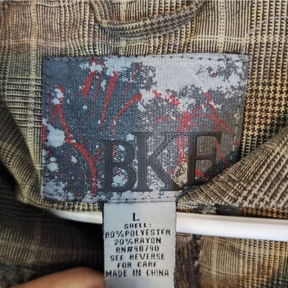 Women's BKE button-up/zip-up jacket, size Large - Picture 2 of 3